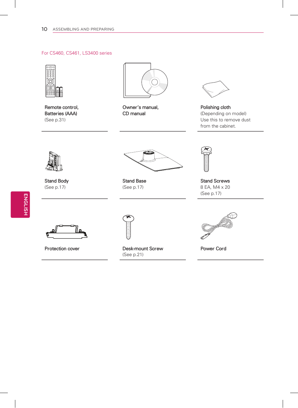 LG 32LS3400 User Manual | Page 10 / 40