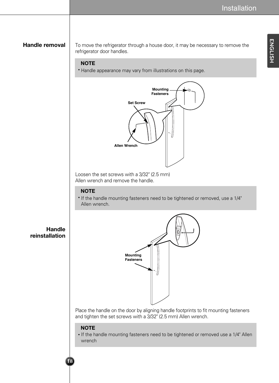 Installation | LG LSC24971ST User Manual | Page 18 / 43