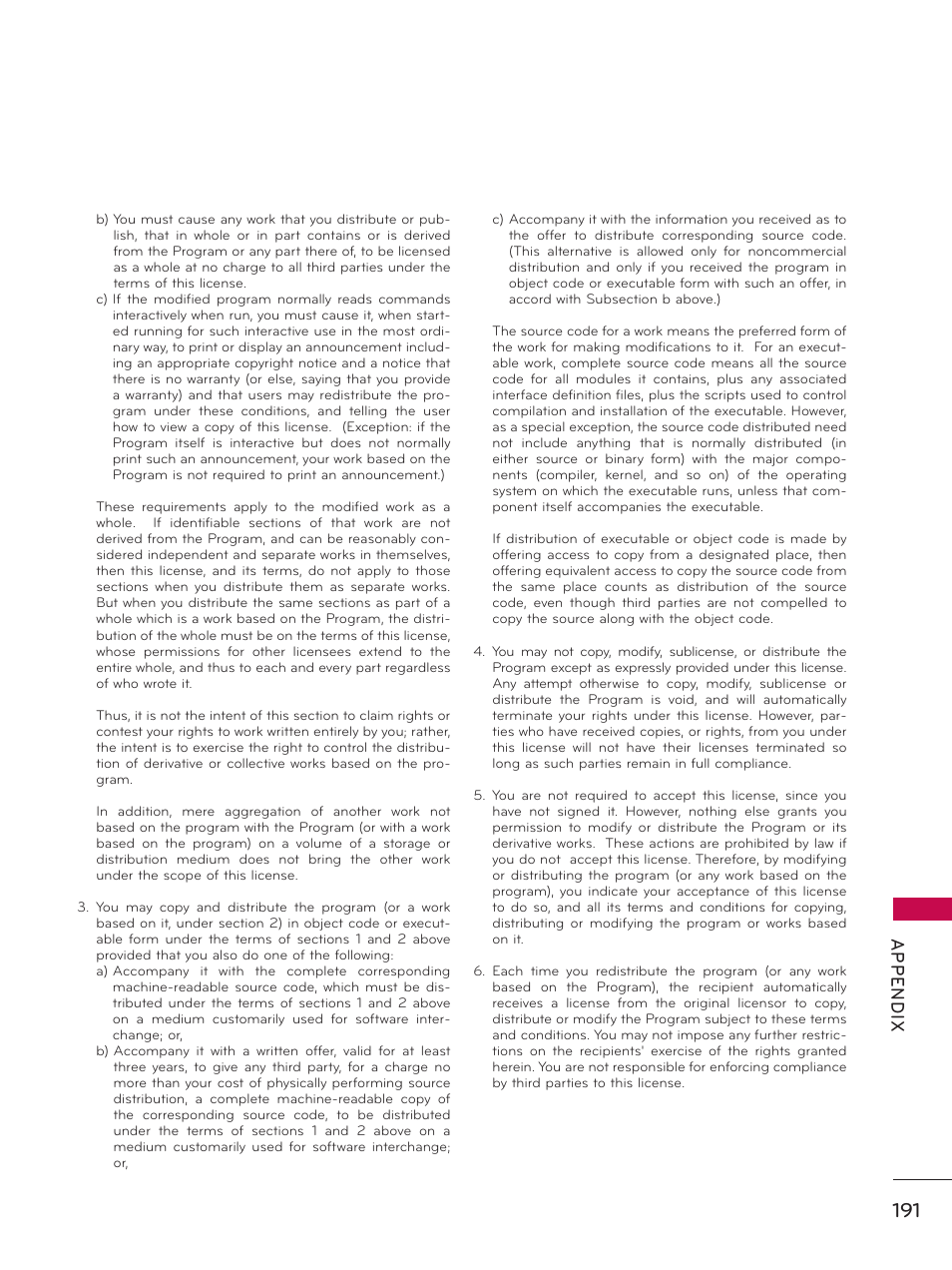 Ap p en d ix | LG 32LD550 User Manual | Page 191 / 204