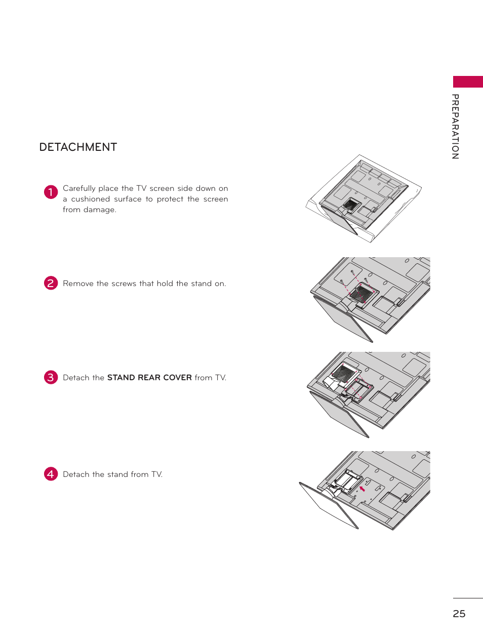 Detachment | LG 32LD550 User Manual | Page 25 / 204