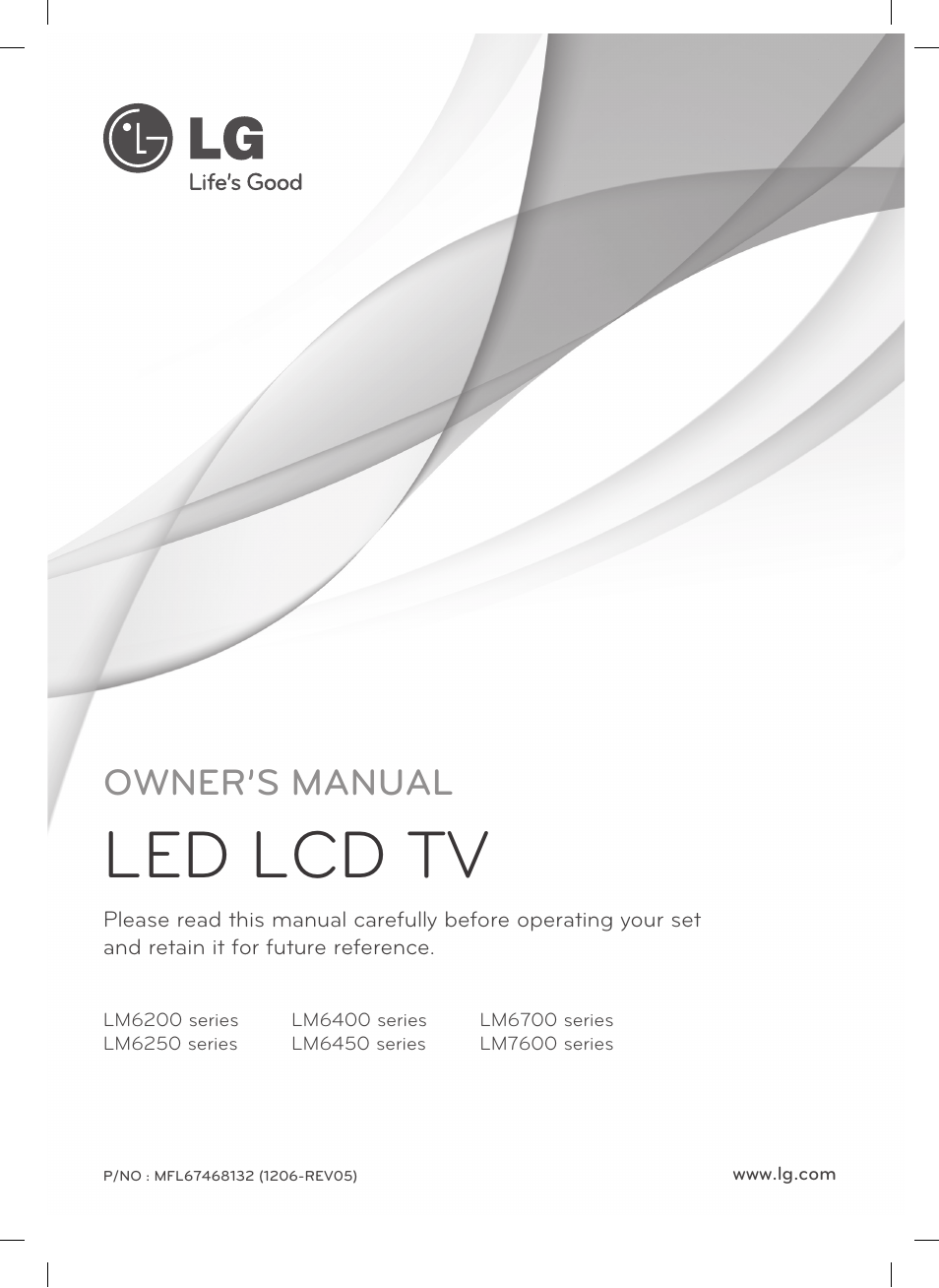 LG 55LM7600 User Manual | 44 pages