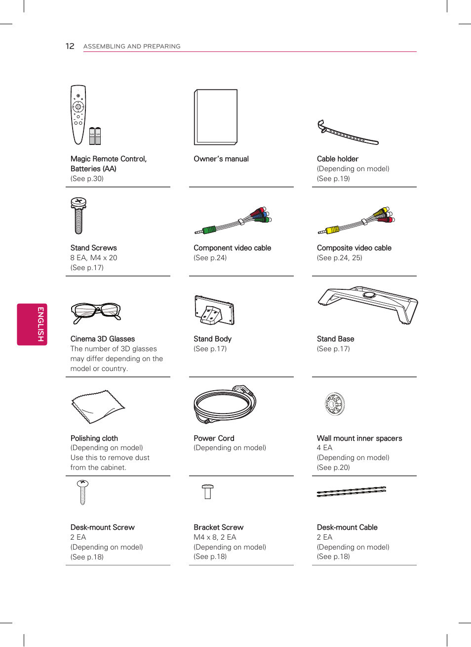 LG 55LM7600 User Manual | Page 12 / 44