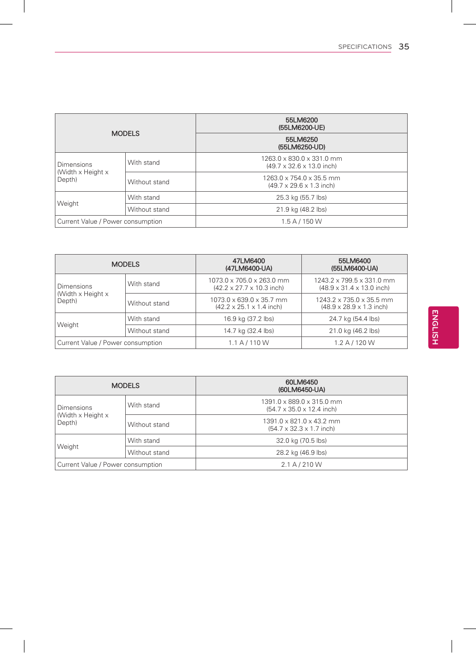 LG 55LM7600 User Manual | Page 35 / 44