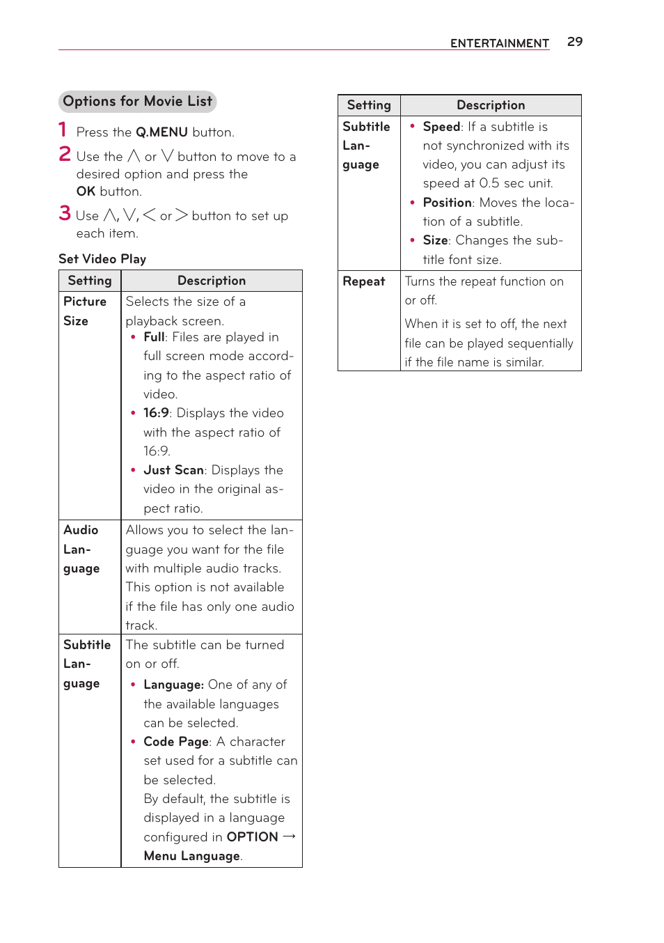 LG PB60G User Manual | Page 29 / 59