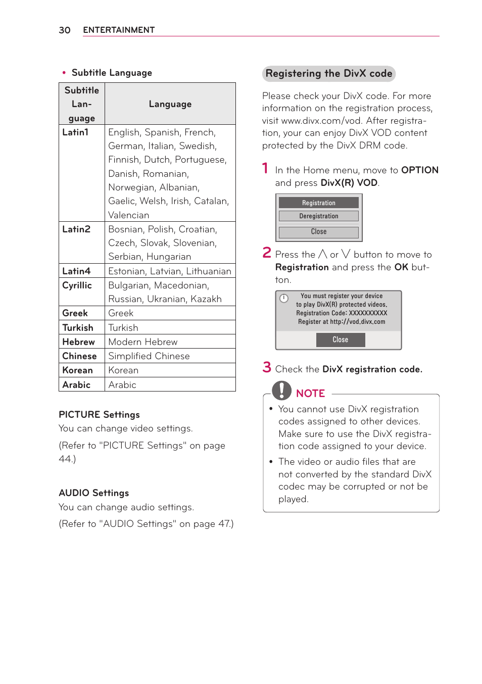 LG PB60G User Manual | Page 30 / 59