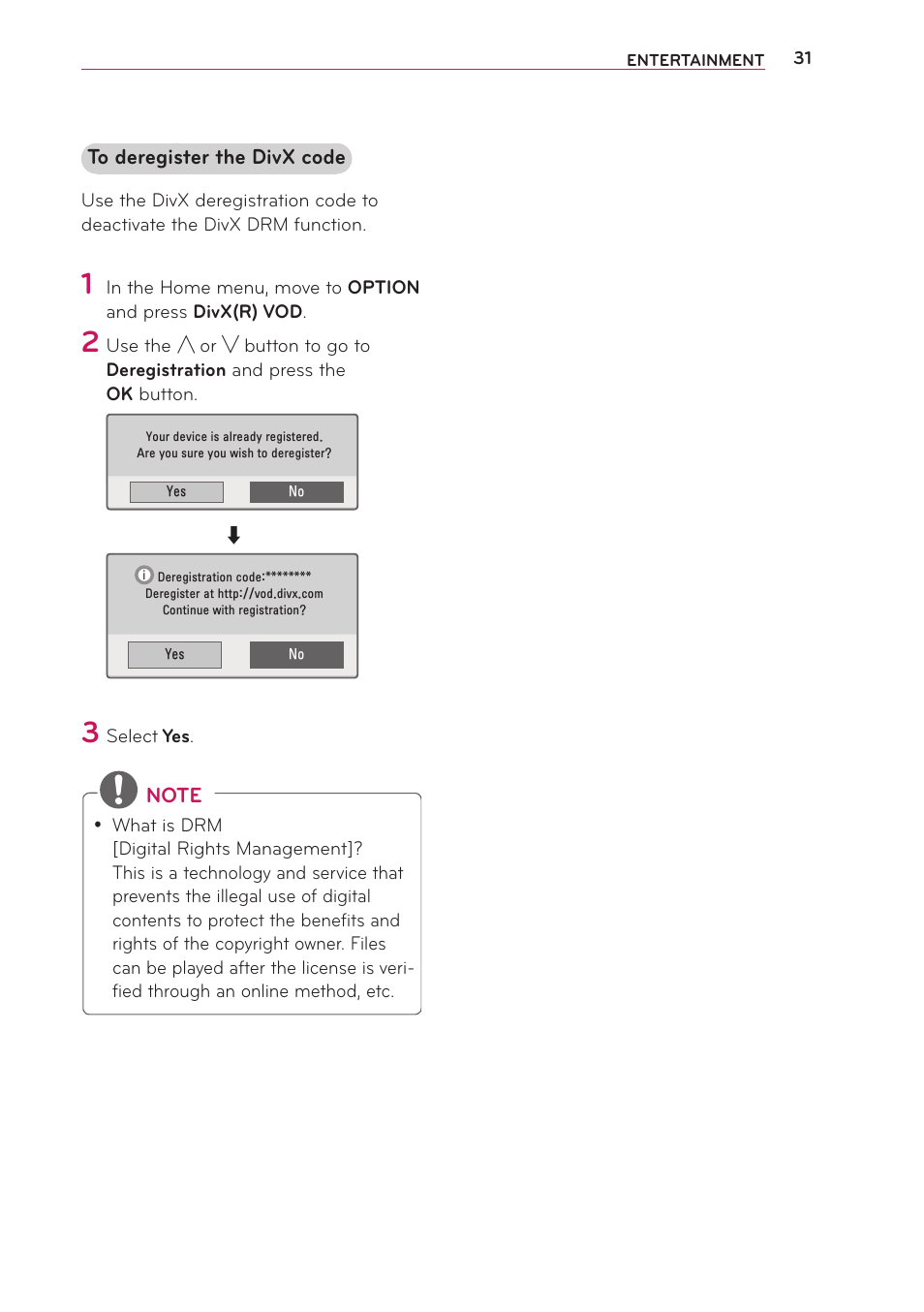 LG PB60G User Manual | Page 31 / 59