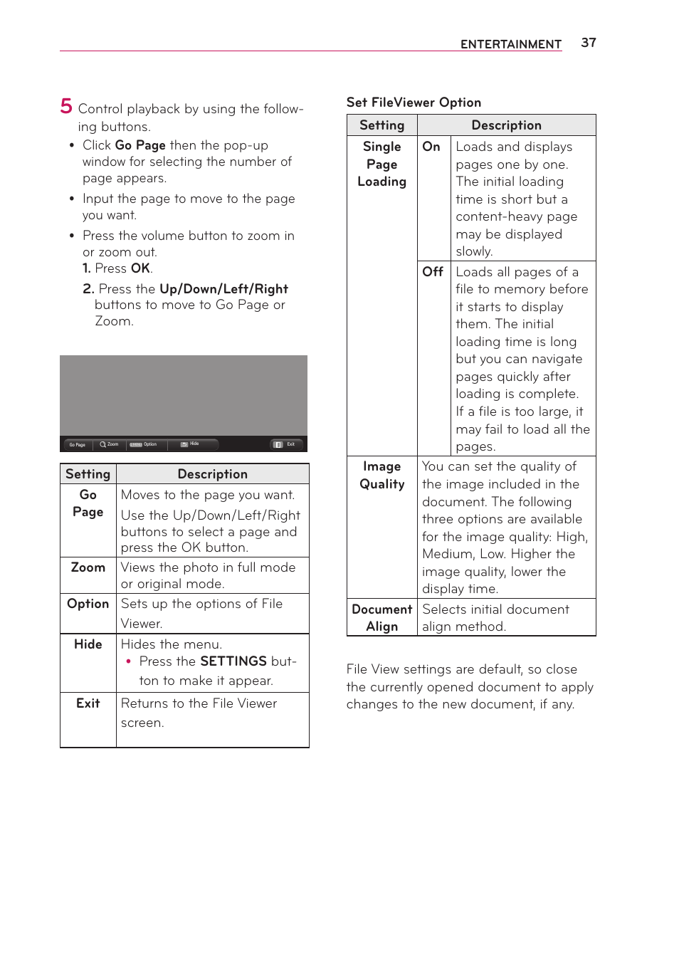 LG PB60G User Manual | Page 37 / 59