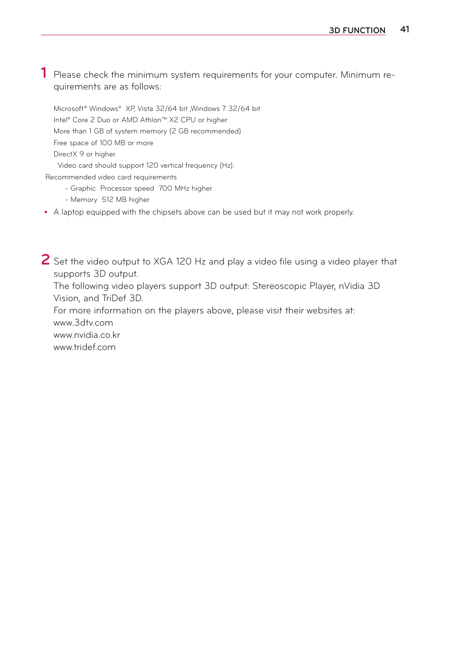 LG PB60G User Manual | Page 41 / 59