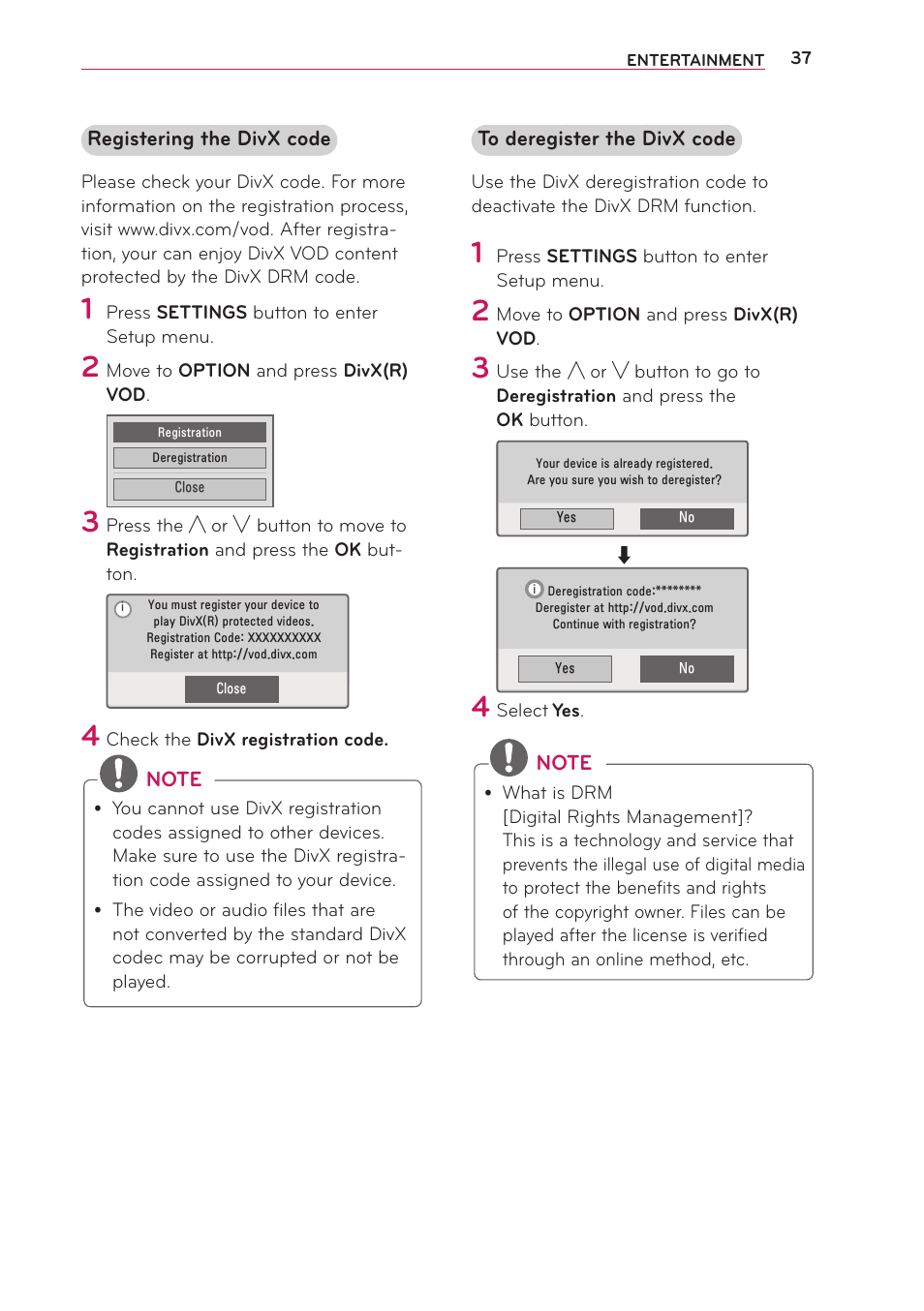 LG PB63U User Manual | Page 37 / 68