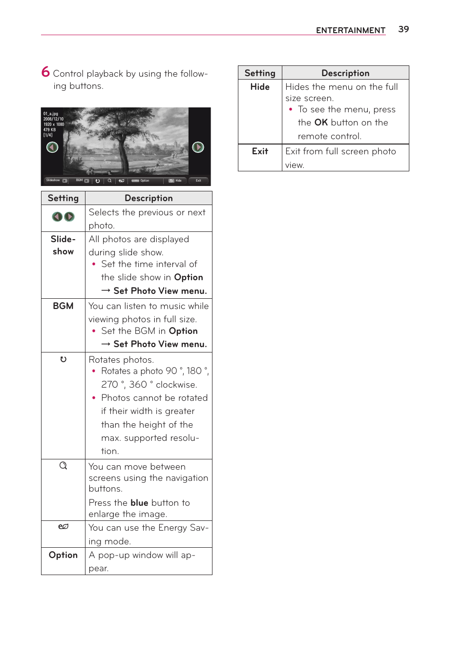 LG PB63U User Manual | Page 39 / 68