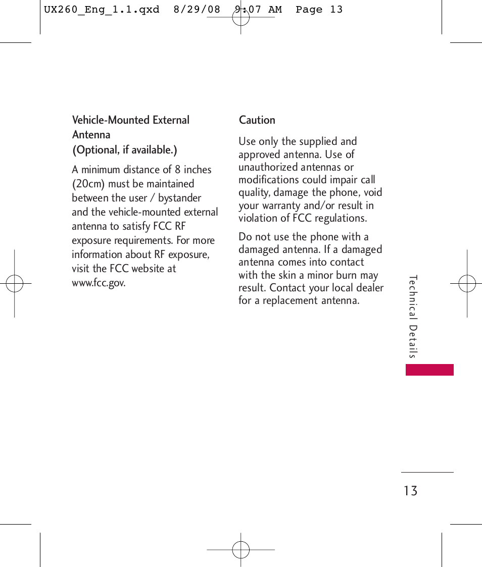 LG LGUX260PW User Manual | Page 15 / 231