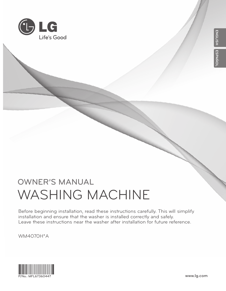 LG WM4070HWA User Manual | 80 pages