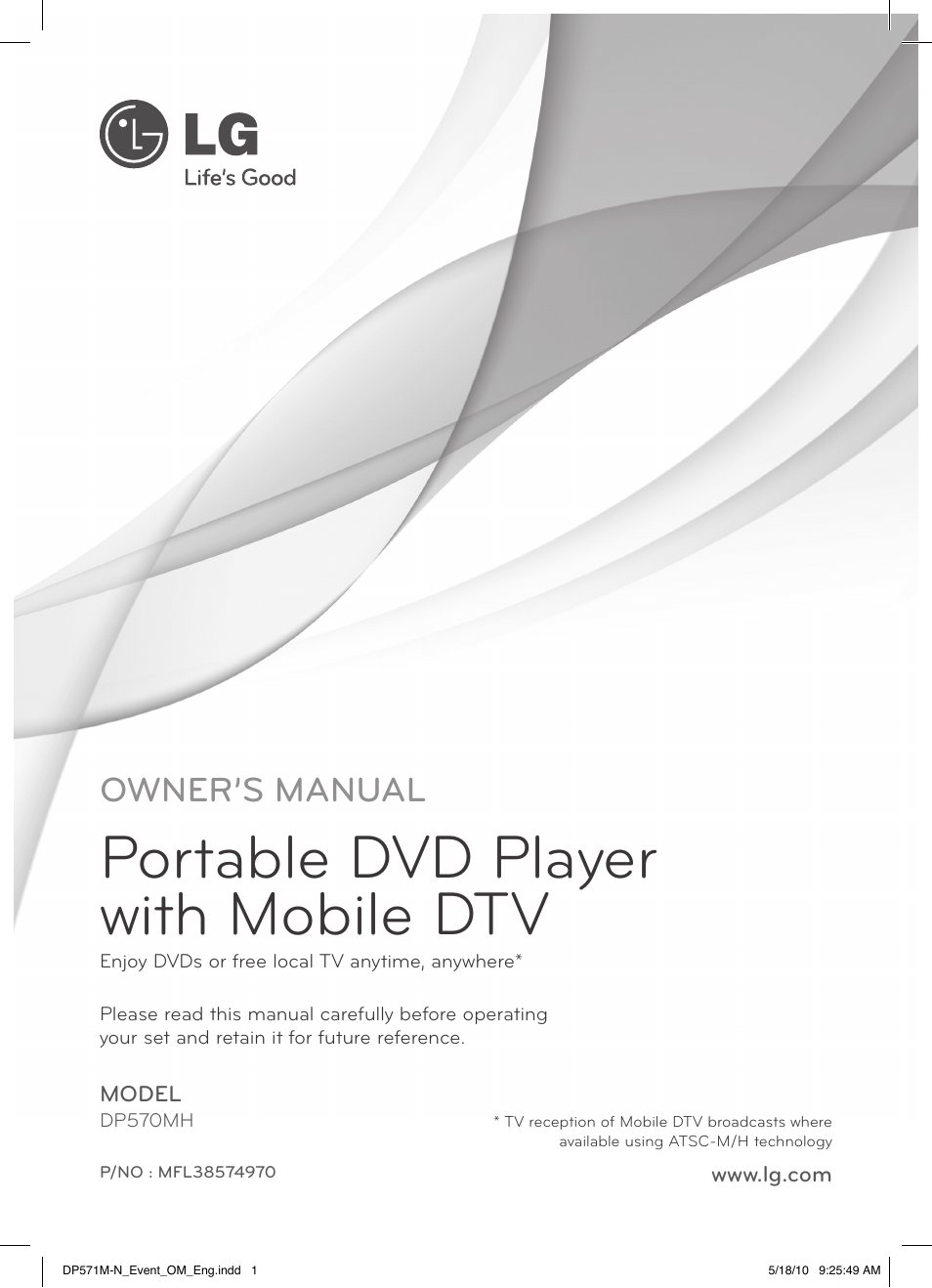 LG DP570MH User Manual | 42 pages