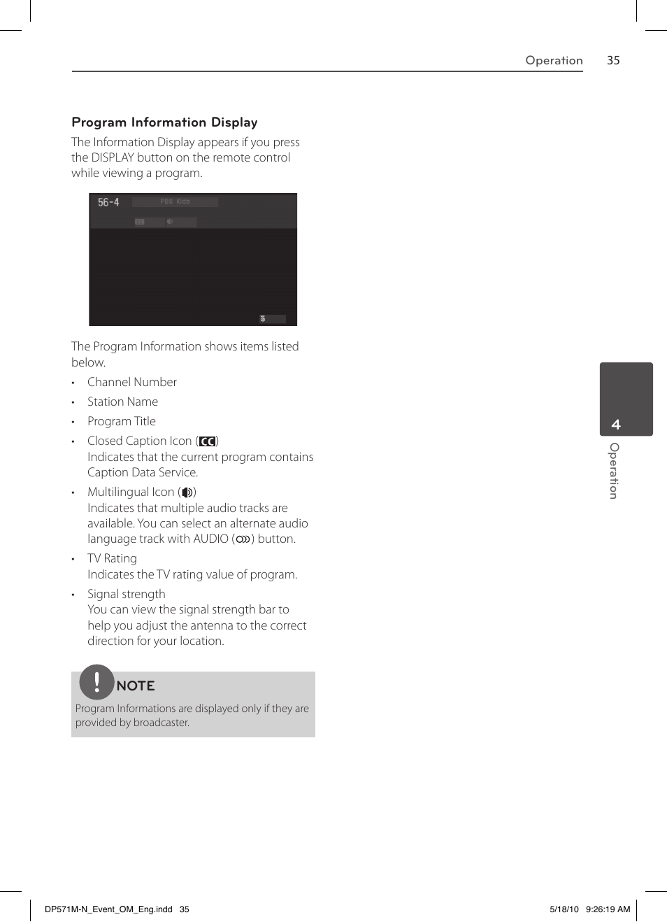 LG DP570MH User Manual | Page 35 / 42