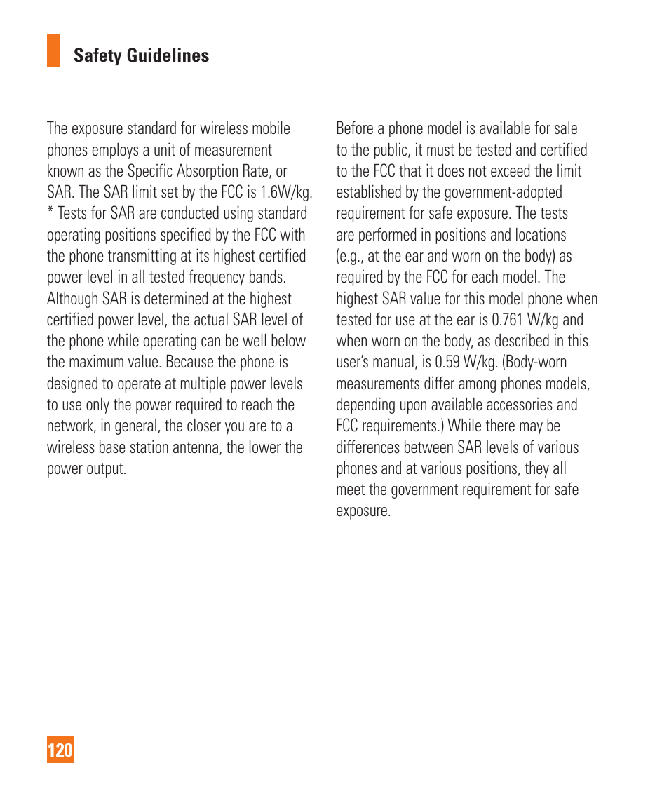 LG GD710 User Manual | Page 124 / 131