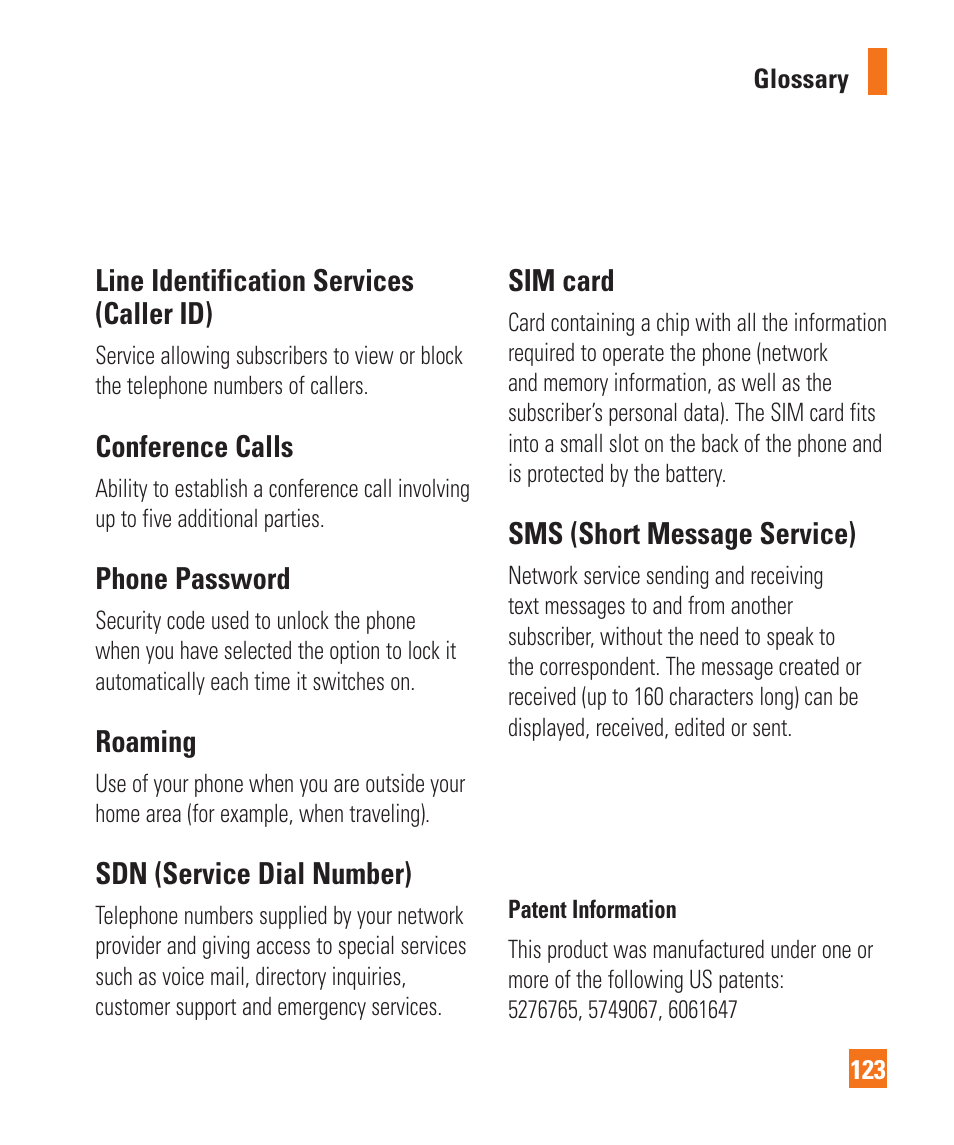 LG GD710 User Manual | Page 127 / 131