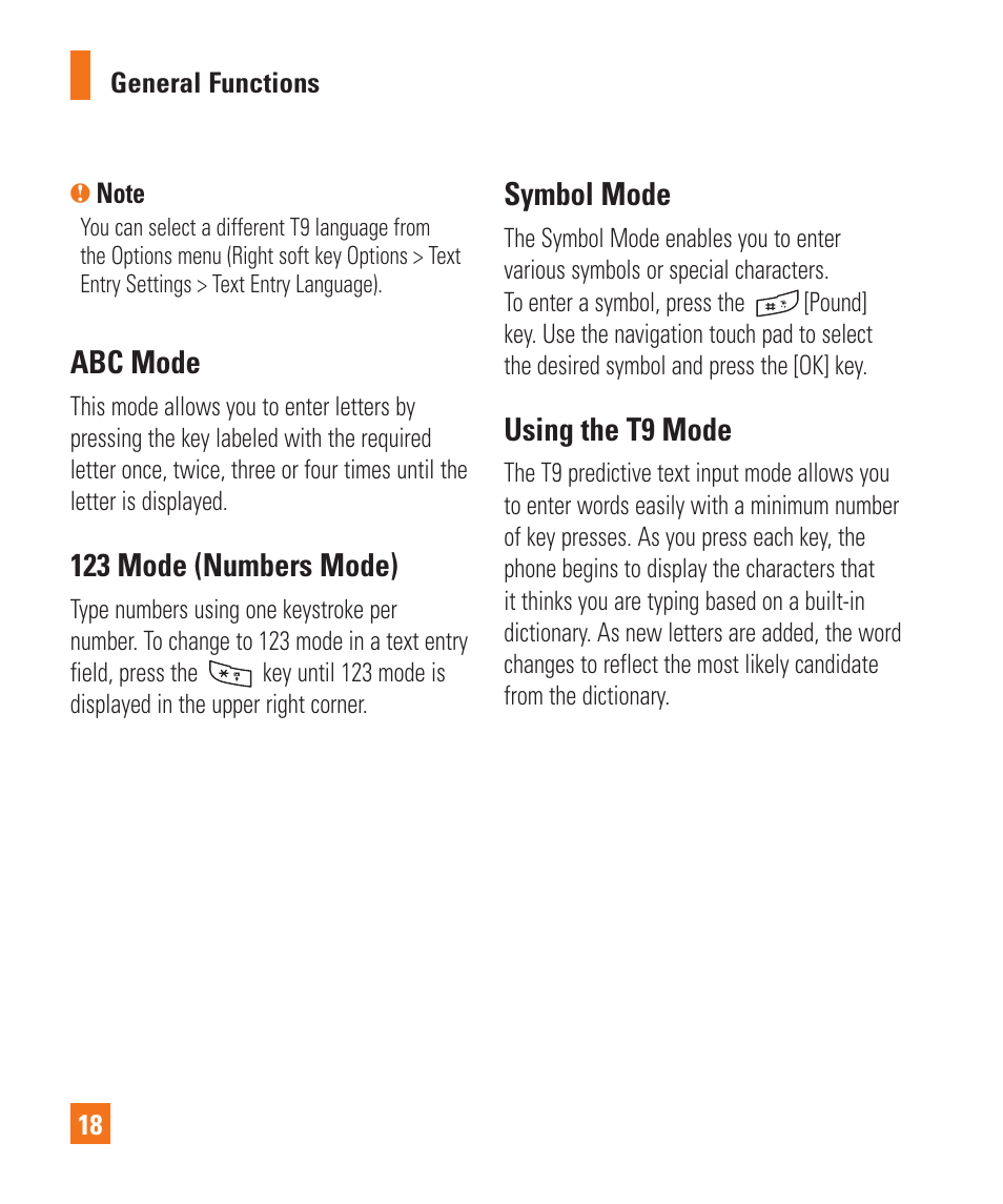 LG GD710 User Manual | Page 22 / 131