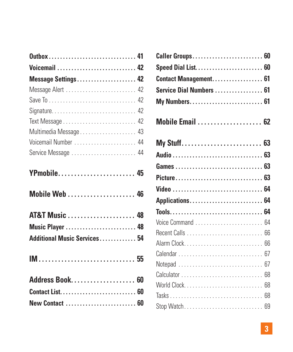 LG GD710 User Manual | Page 7 / 131