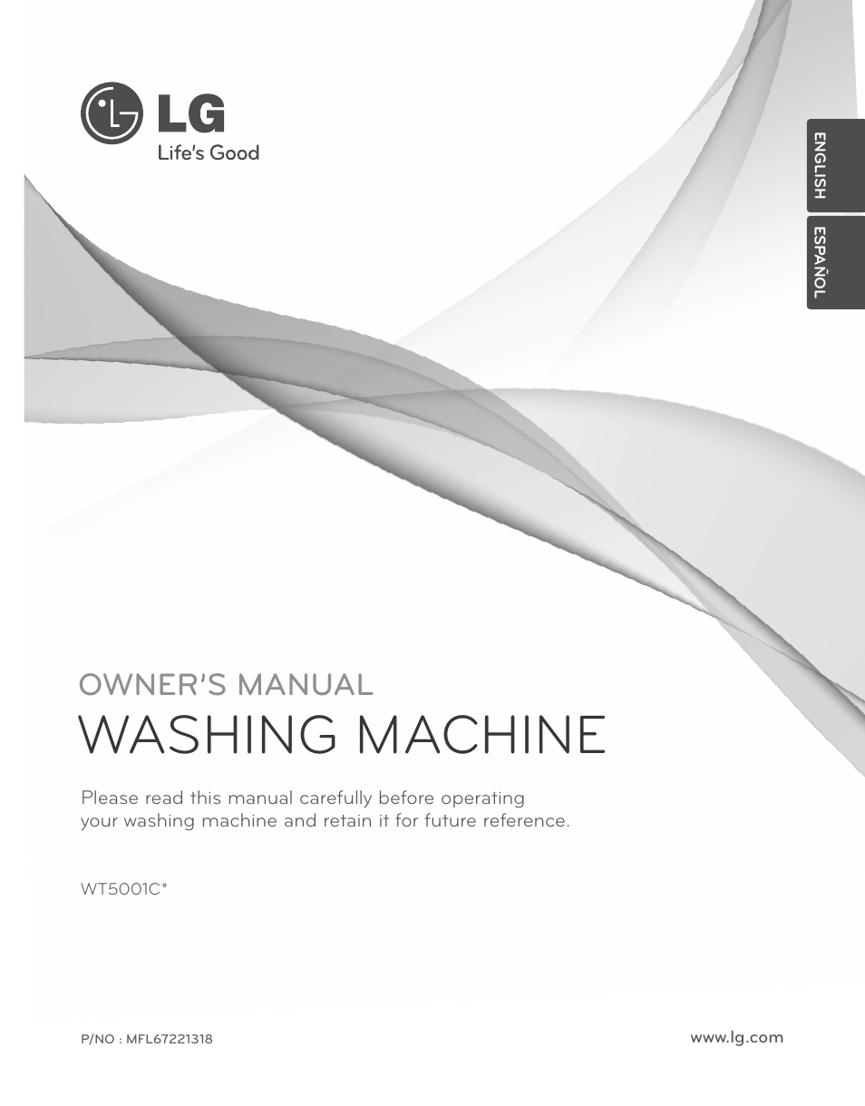 LG WT5001CW User Manual | 68 pages