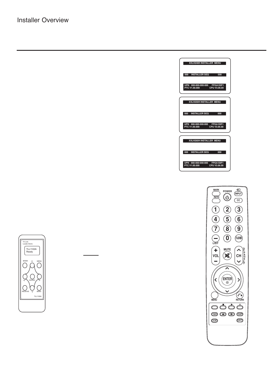 Installer overview | LG 32LH240H User Manual | Page 118 / 157