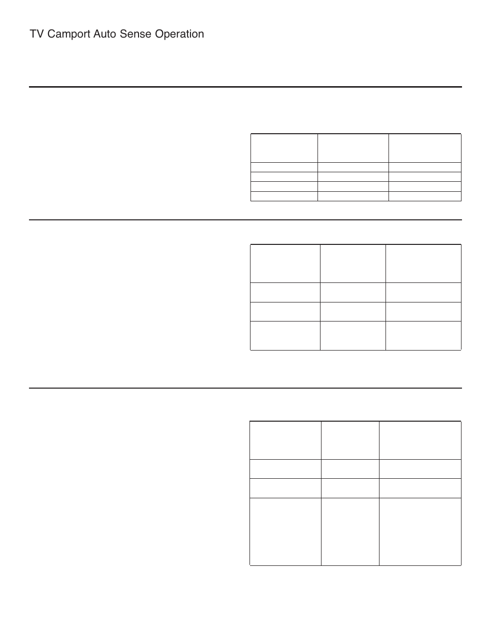 Tv camport auto sense operation | LG 32LH240H User Manual | Page 148 / 157