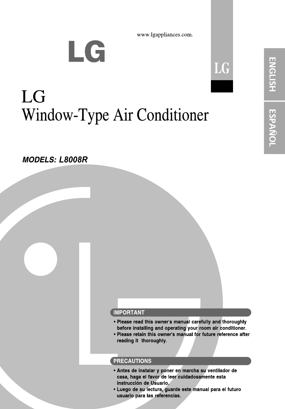 LG L8008R User Manual | 52 pages