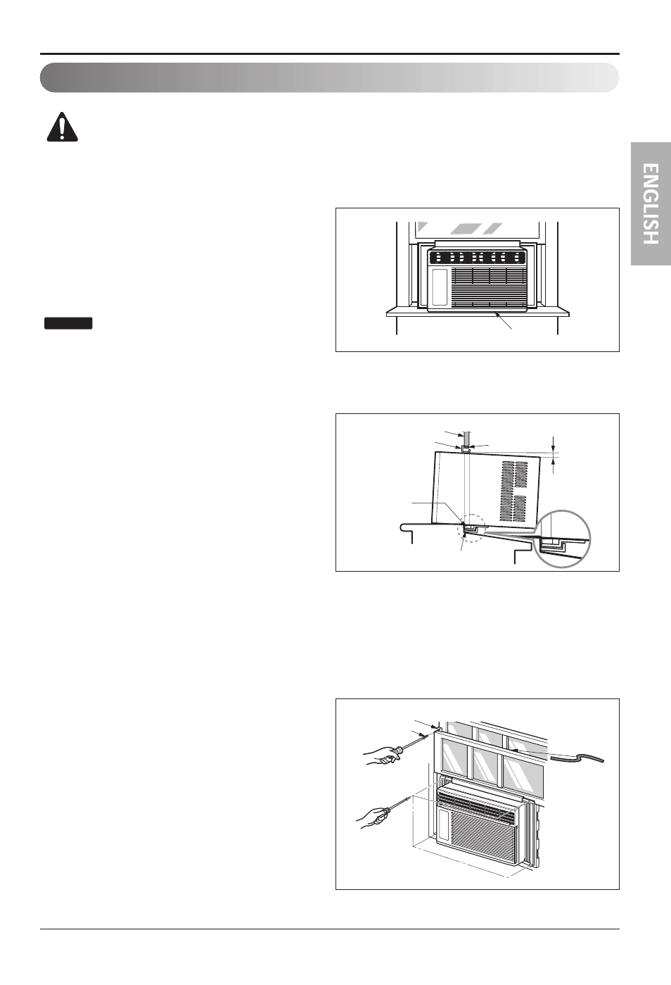 Unit installation | LG L8008R User Manual | Page 15 / 52