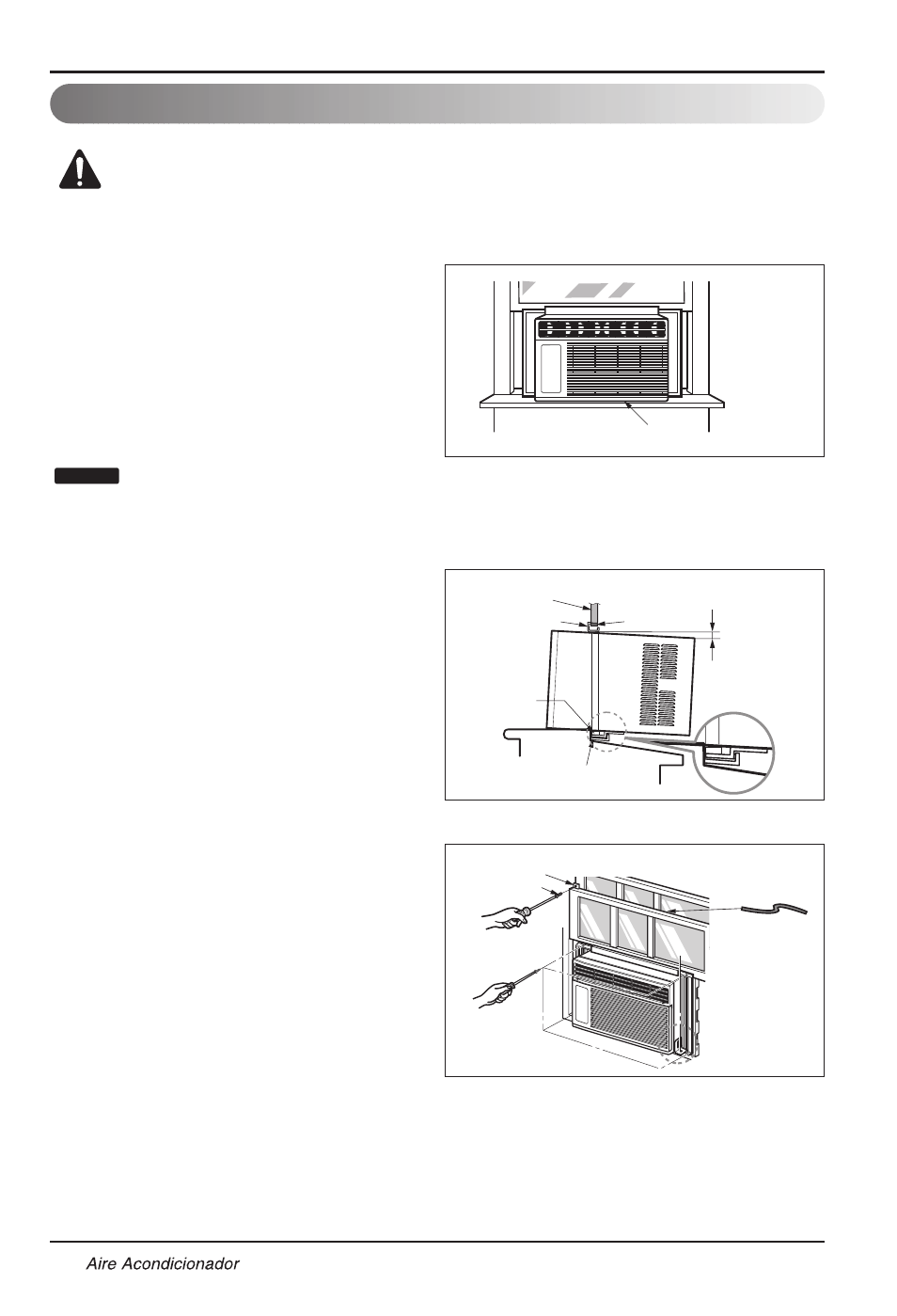Instalación de la unidad | LG L8008R User Manual | Page 38 / 52