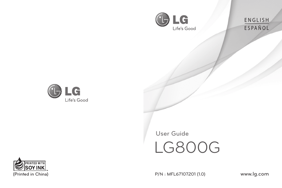 LG LG800G User Manual | 118 pages