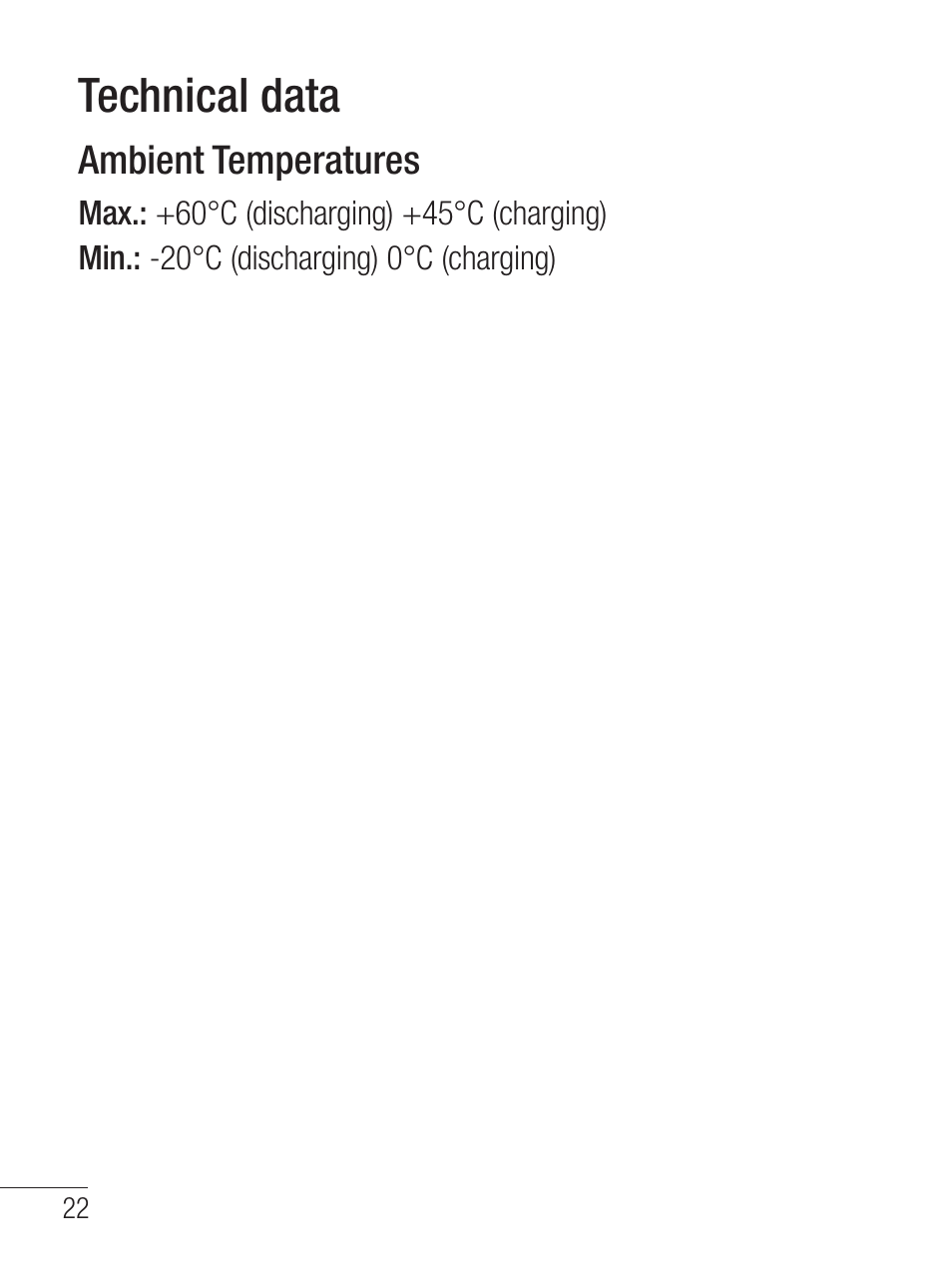 Technical data | LG LG800G User Manual | Page 24 / 118