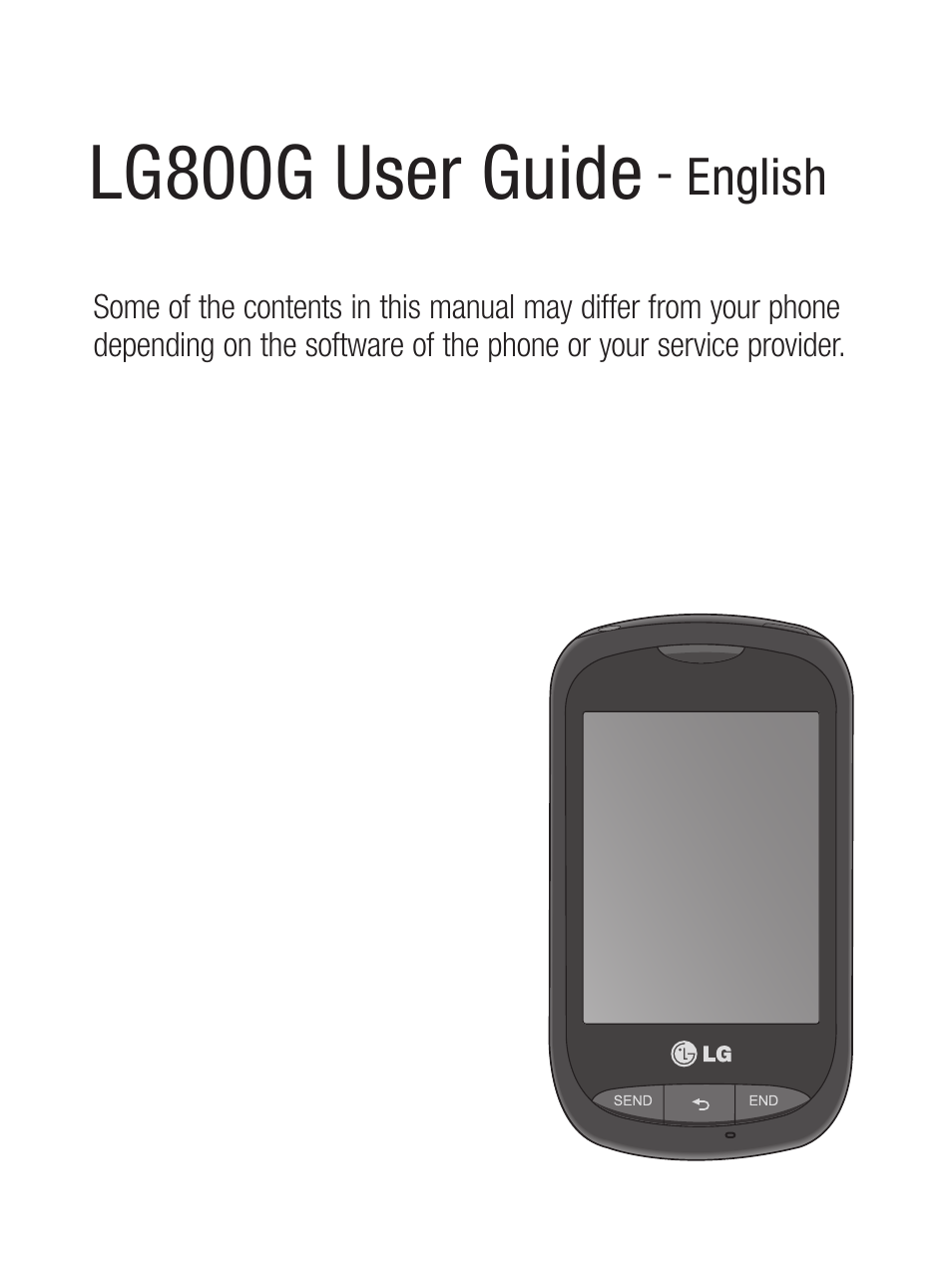 Lg800g user guide | LG LG800G User Manual | Page 3 / 118