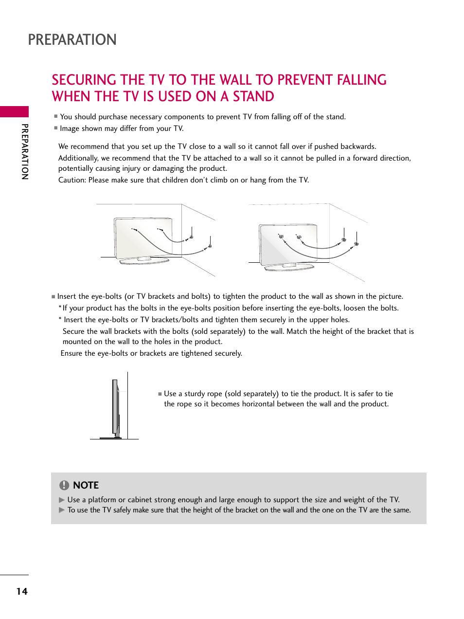 Preparation | LG 32LG40-UA User Manual | Page 16 / 136