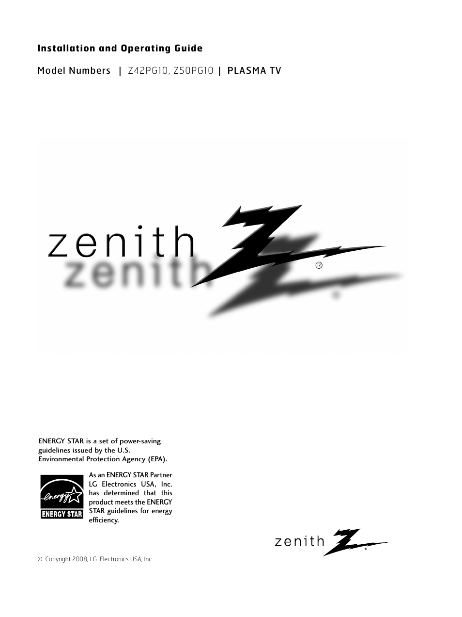 LG Z50PG10-UA User Manual | 100 pages