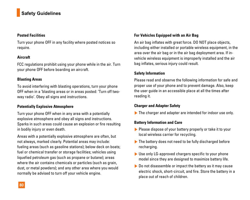 LG CU320 User Manual | Page 84 / 206