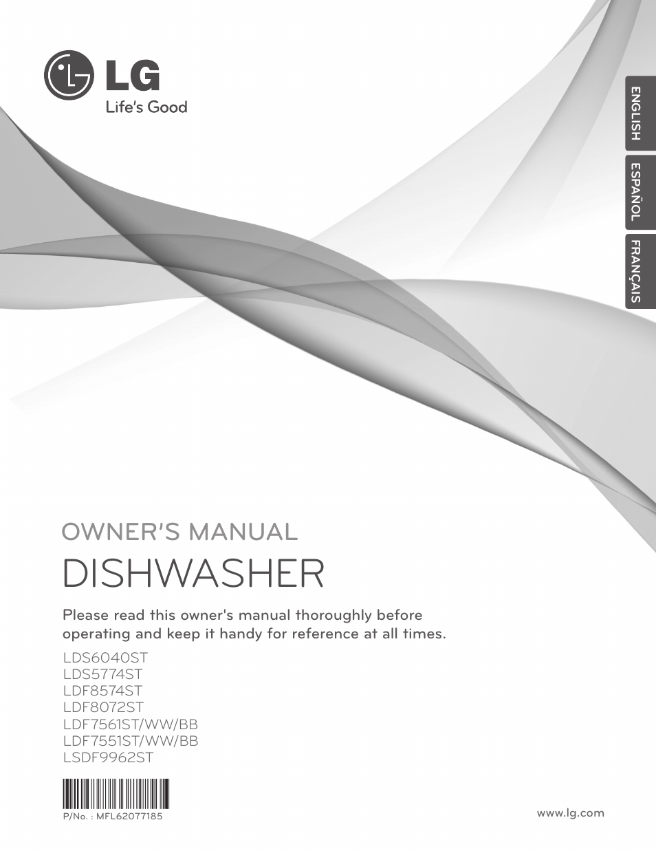 LG LDS5774ST User Manual | 104 pages