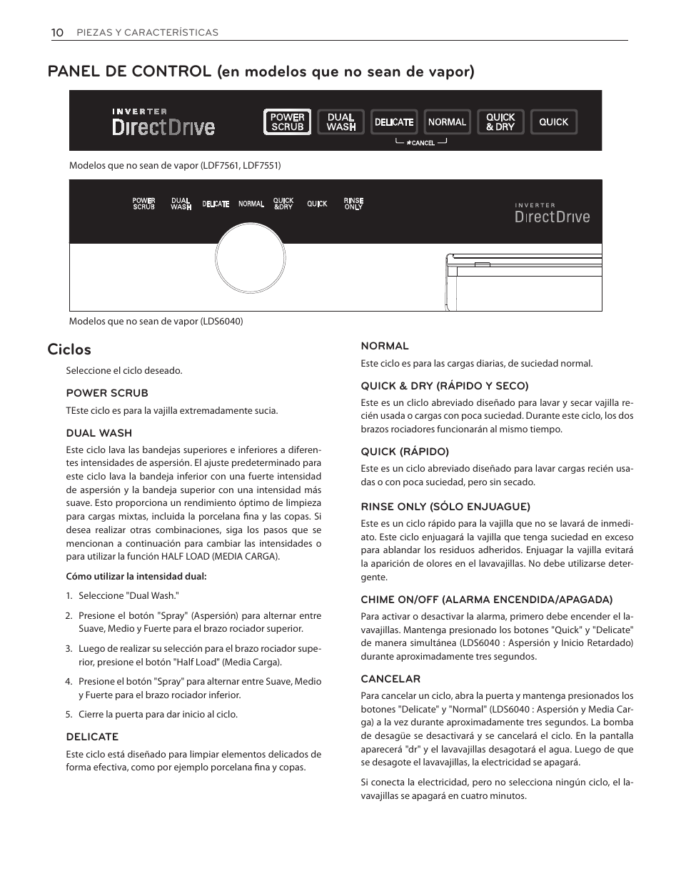 LG LDS5774ST User Manual | Page 44 / 104