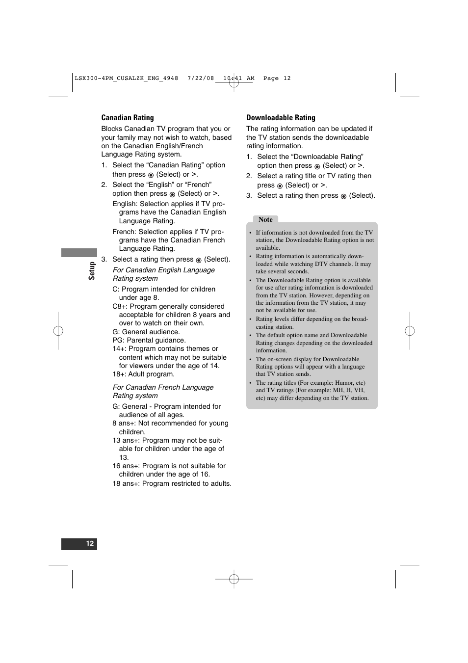 LG DTT901 User Manual | Page 12 / 36