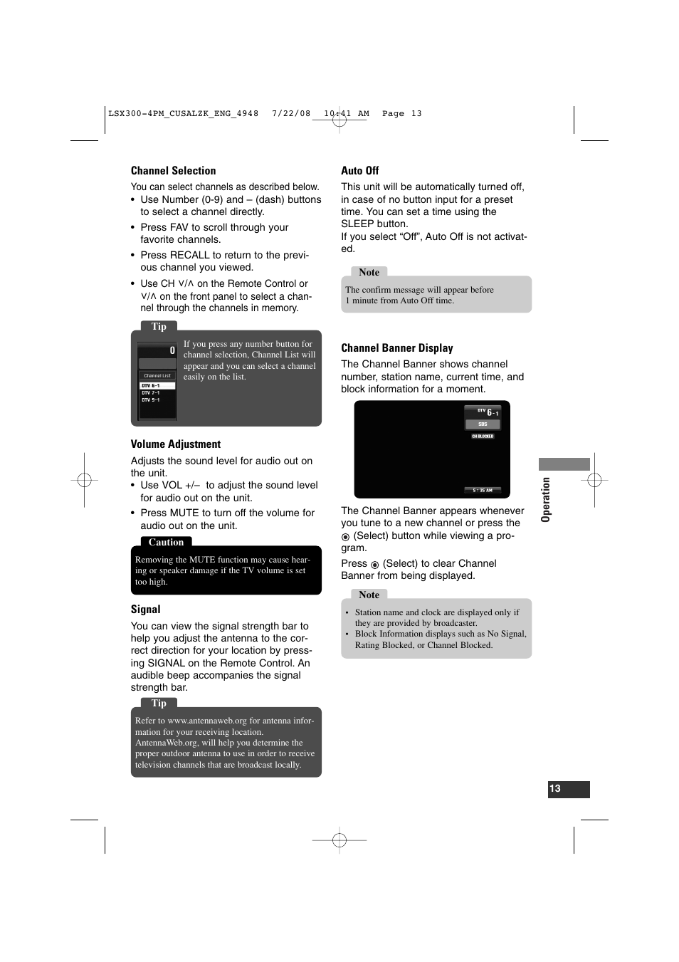 LG DTT901 User Manual | Page 13 / 36