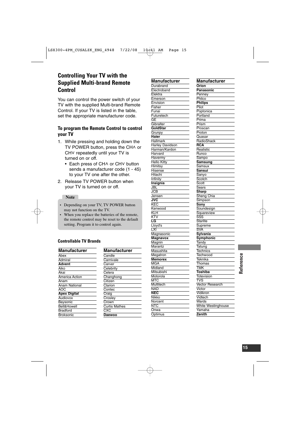 LG DTT901 User Manual | Page 15 / 36