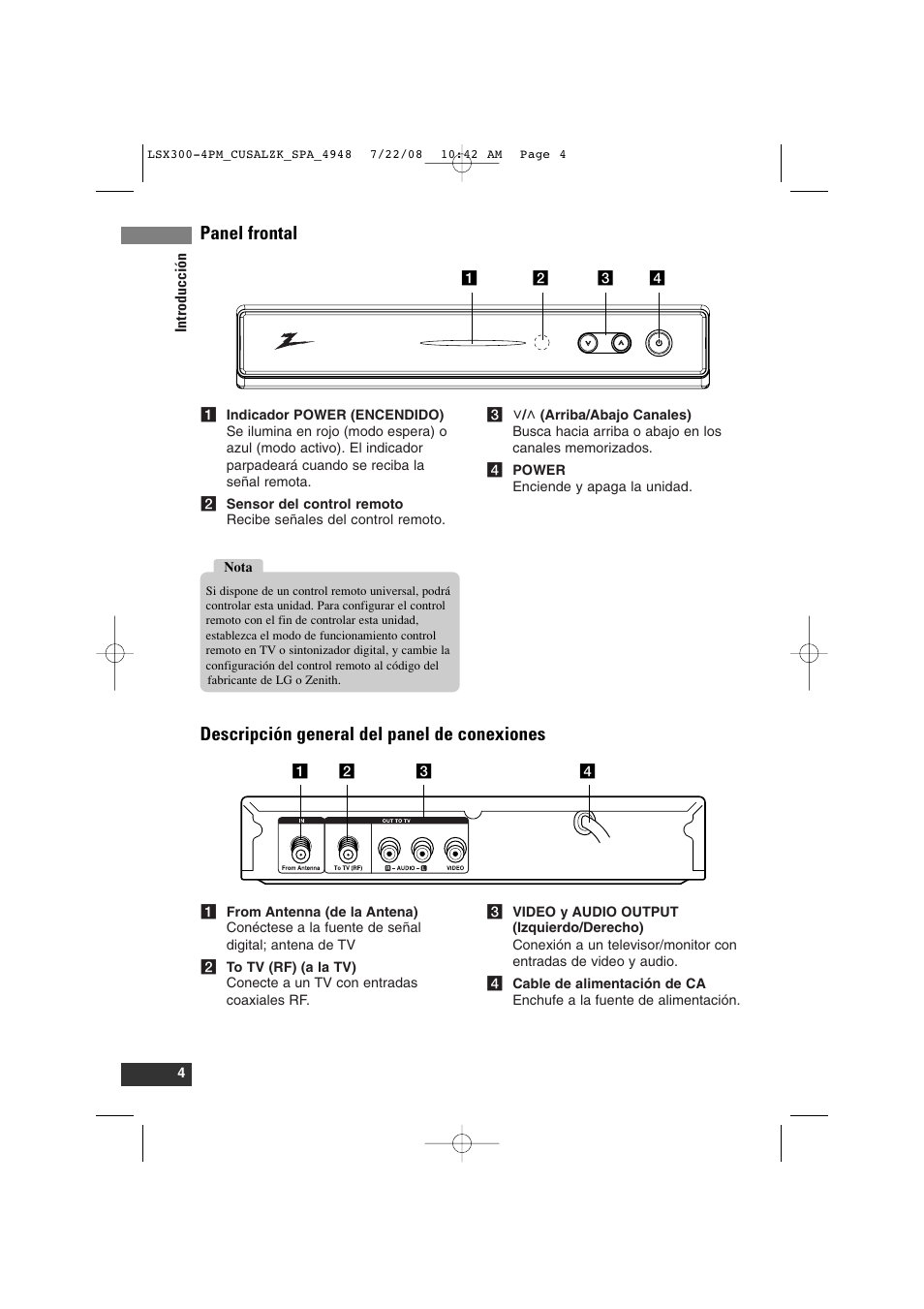 LG DTT901 User Manual | Page 22 / 36