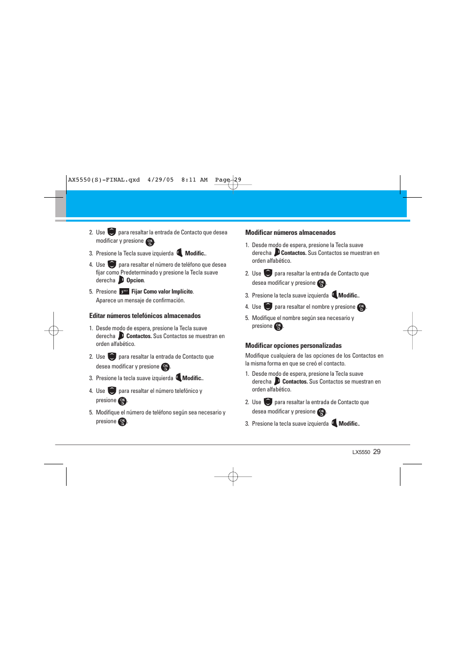 LG LGAX5550 User Manual | Page 116 / 174