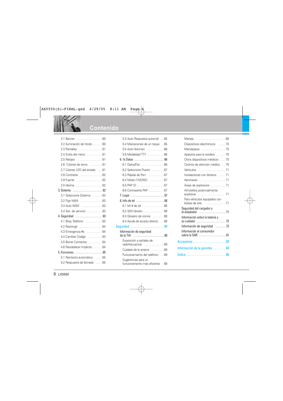 LG LGAX5550 User Manual | Page 93 / 174