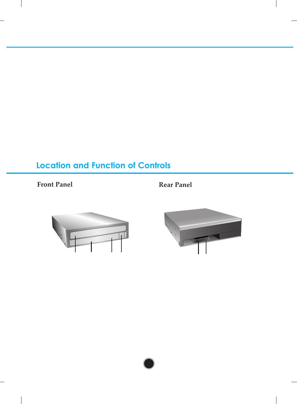Location and function of controls | LG BH14NS40 User Manual | Page 7 / 16