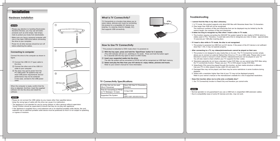 LG GP40NB40 User Manual | 2 pages