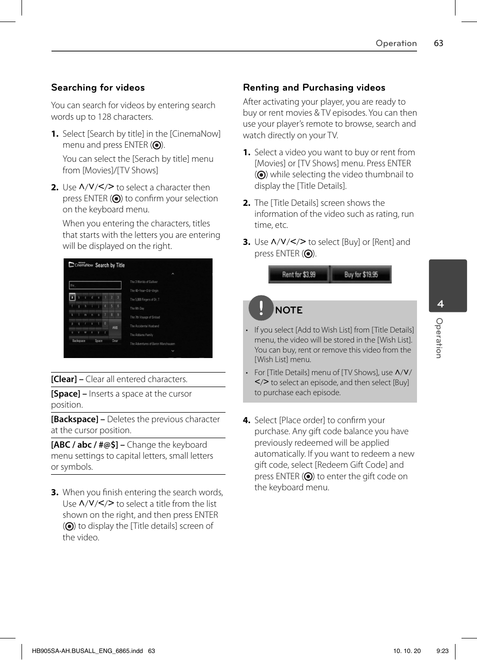 LG LHB335 User Manual | Page 63 / 104