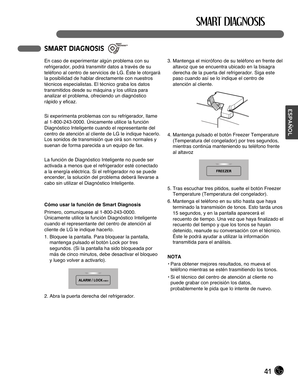 41 smart diagnosis | LG LFX28991ST User Manual | Page 145 / 156