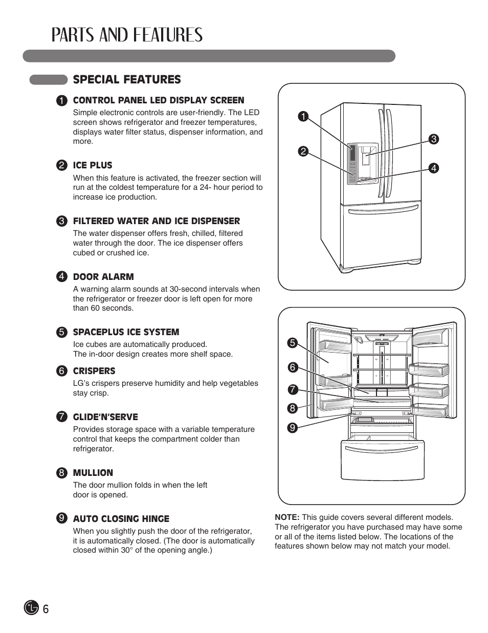 6special features | LG LFX28991ST User Manual | Page 6 / 156