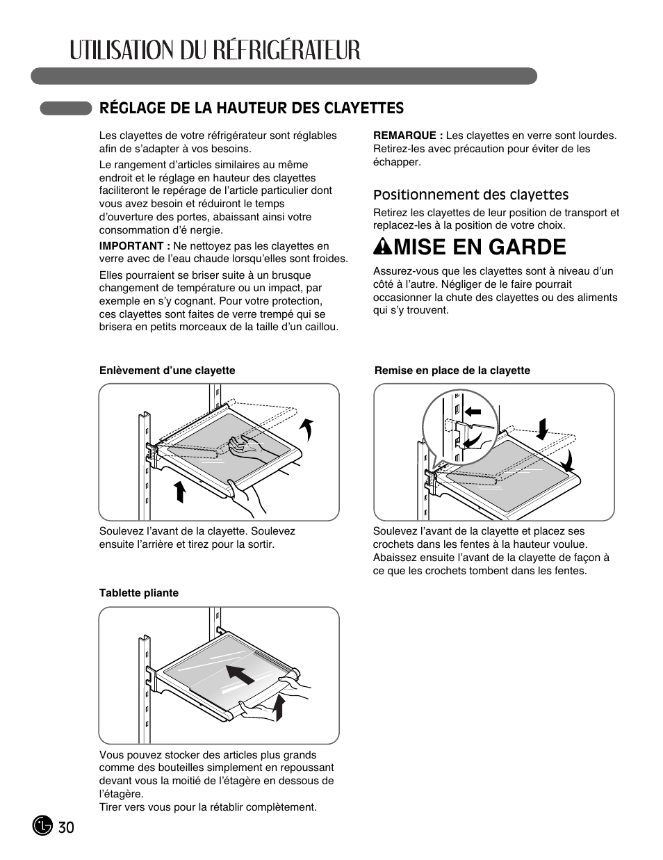Wmise en garde | LG LFX28991ST User Manual | Page 82 / 156