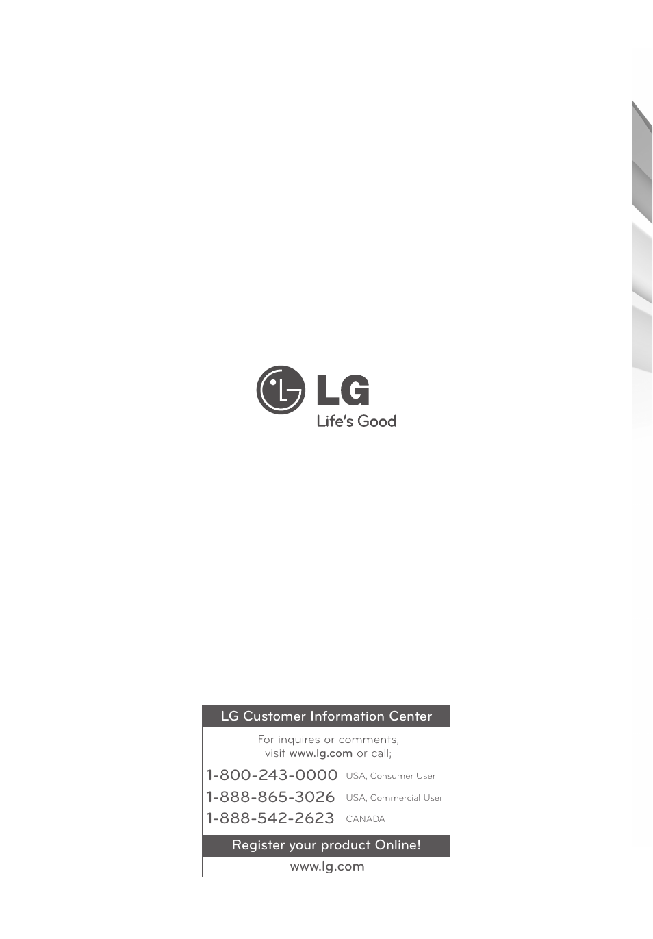 LG LFX28995ST User Manual | Page 111 / 111