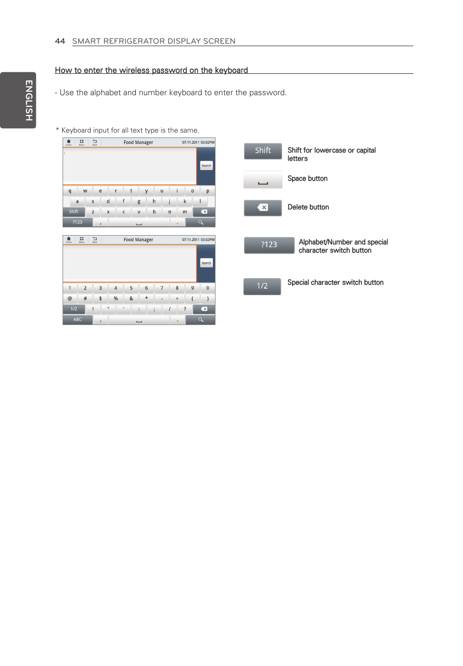 English | LG LFX28995ST User Manual | Page 44 / 111